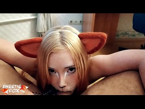 ❤️ Kitsune nqos dick thiab cum hauv nws lub qhov ncauj ❤️ Anal video ntawm peb ﹏